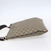 Gucci Zip Top Messenger Bag Gg Coated Canvas Beige Pvc Shoulder Bag Bag (Authentic Pre-Loved)