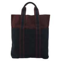 Hermes Fourre-Tout Herline Fourre-Tout Herline Burgundy Canvas Tote Bag Bag (Authentic Pre-Loved)
