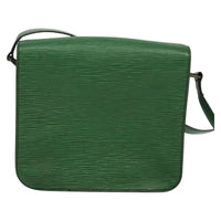 Louis Vuitton Cartouchiere Handbag Epi Leather Green Leather Shoulder Bag Bag (Pre-Loved)