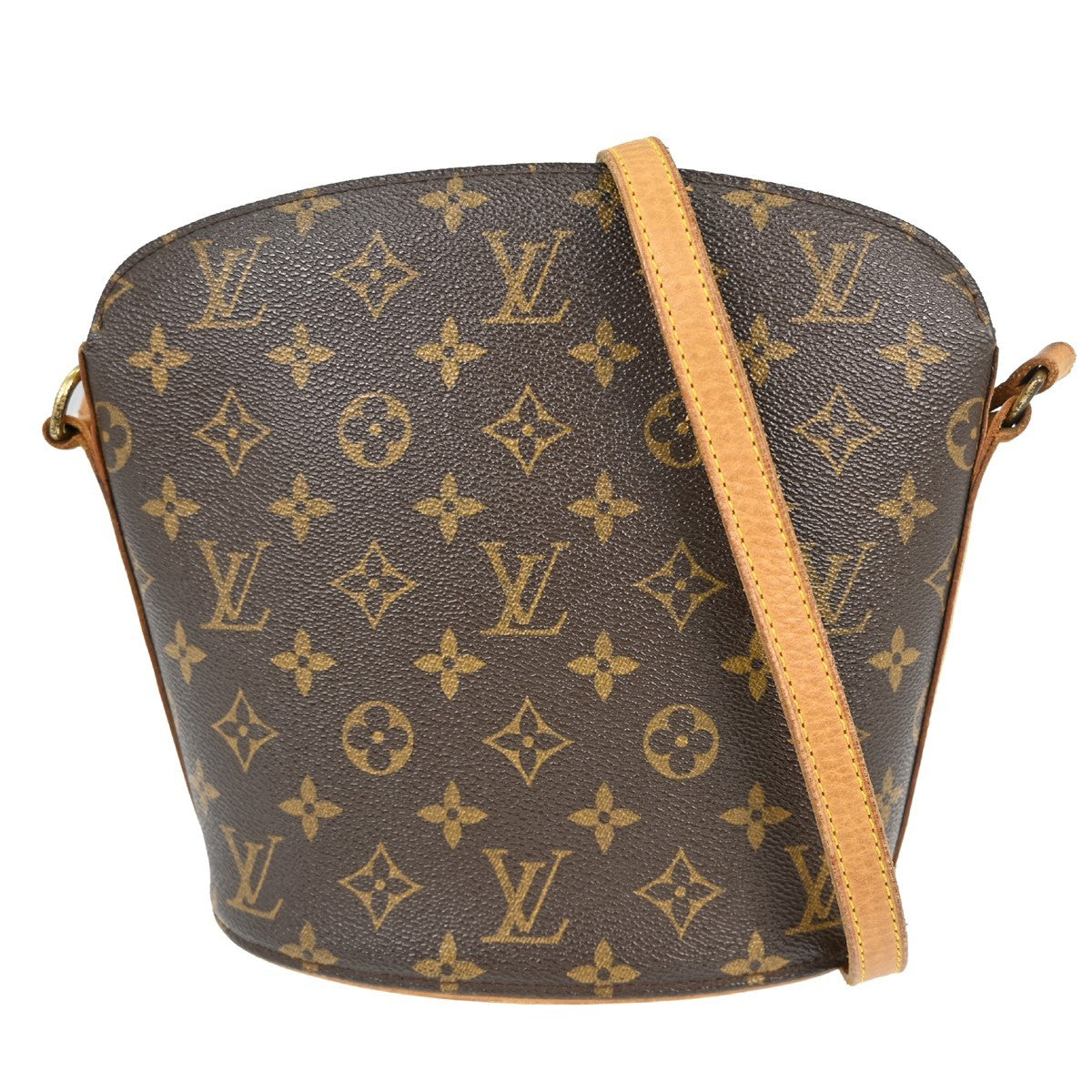 Louis Vuitton Louis Vuitton Drouot Handbag Monogram Canvas Brown Canvas Shoulder Bag Bag (Pre-Loved)