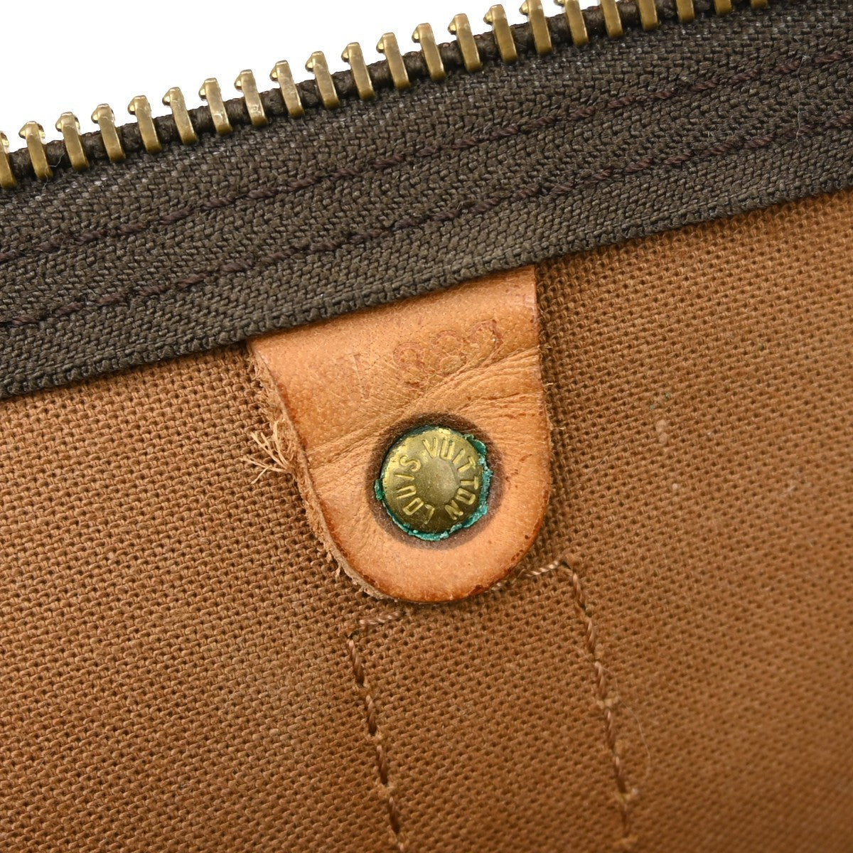 Louis Vuitton Keepall Bag Monogram Canvas Brown Canvas Travel Bag Bag (Authentic Pre-Loved)