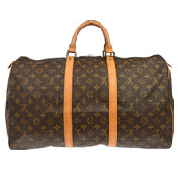 Louis Vuitton Louis Vuitton Keepall Bag Monogram Canvas Brown Canvas Travel Bag Bag (Pre-Loved)