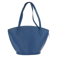 Louis Vuitton Saint Jacques Handbag Epi Leather Blue Leather Shoulder Bag Bag (Pre-Loved)
