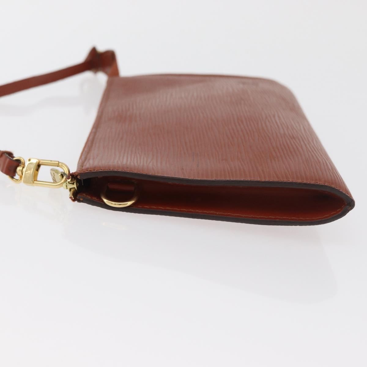 Louis Vuitton Pochette Accessoires Epi Leather Brown Leather Clutche & Pouche Bag (Authentic Pre-Loved)