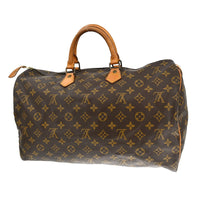 Louis Vuitton Speedy Handbag Monogram Canvas Brown Canvas Handbag (Pre-Loved)