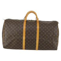 Louis Vuitton Keepall Bag Monogram Canvas Brown Canvas Travel Bag Bag (Pre-Loved)