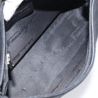 Salvatore Ferragamo Vala Shoulder Bag Nylon Black Nylon Shoulder Bag Bag (Pre-Loved)