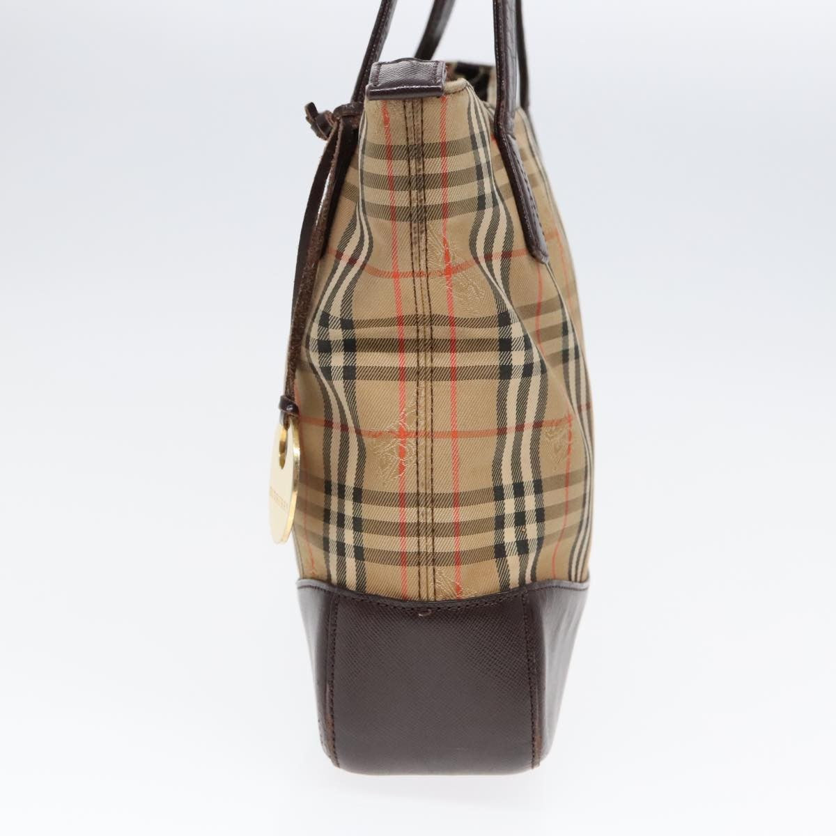 Burberry Burberry Nova Check Tote Canvas Check Pattern Beige Canvas Tote Bag Bag (Pre-Loved)
