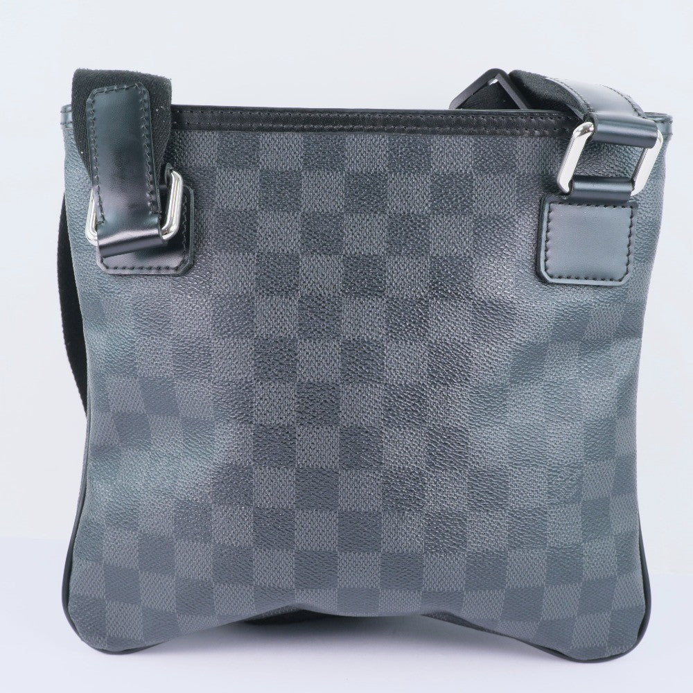 Louis Vuitton Thomas Handbag Damier Graphite Black Canvas Shoulder Bag Bag (Pre-Loved)