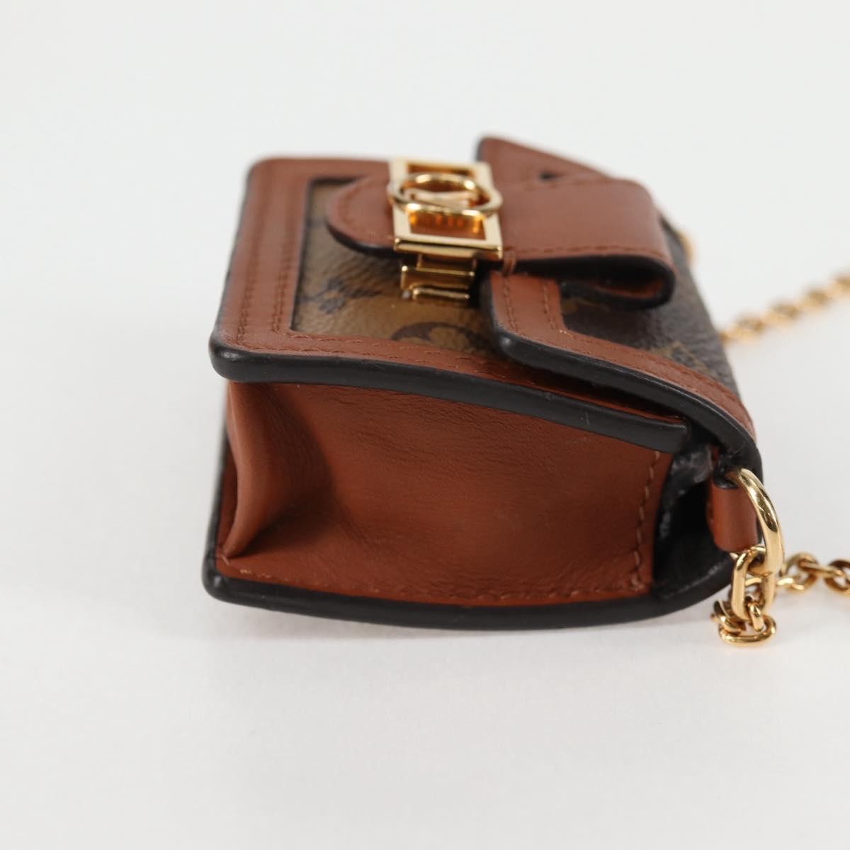 Louis Vuitton Dauphine Shoulder Bag Reverse Monogram Canvas Brown Canvas Clutche & Pouche Bag (Authentic Pre-Loved)