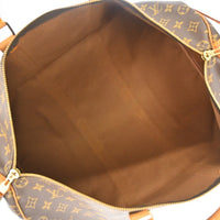 Louis Vuitton Keepall Bandouliere Bag Monogram Canvas Brown Canvas Travel Bag Bag (Pre-Loved)