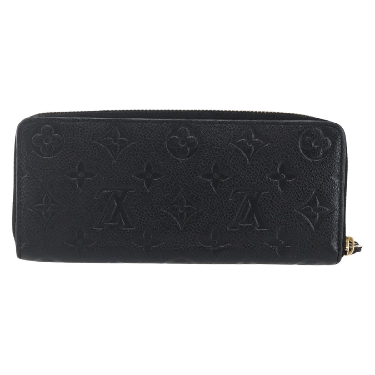 Louis Vuitton Portefeuille Zippy Monogramme Empreinte Monogramme Empreinte Black Leather Wallets Accessory (Authentic Pre-Loved)