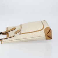 Gucci Vintage Tote Canvas White Pvc Tote Bag Bag (Pre-Loved)