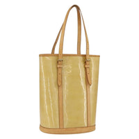 Louis Vuitton Bucket Bag Monogram Vernis Beige Patent_Leather Shoulder Bag Bag (Authentic Pre-Loved)