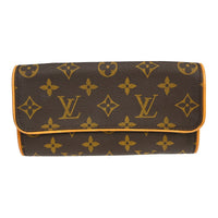 Louis Vuitton Louis Vuitton Twin Handbag Monogram Canvas Brown Canvas Clutche & Pouche Bag (Pre-Loved)