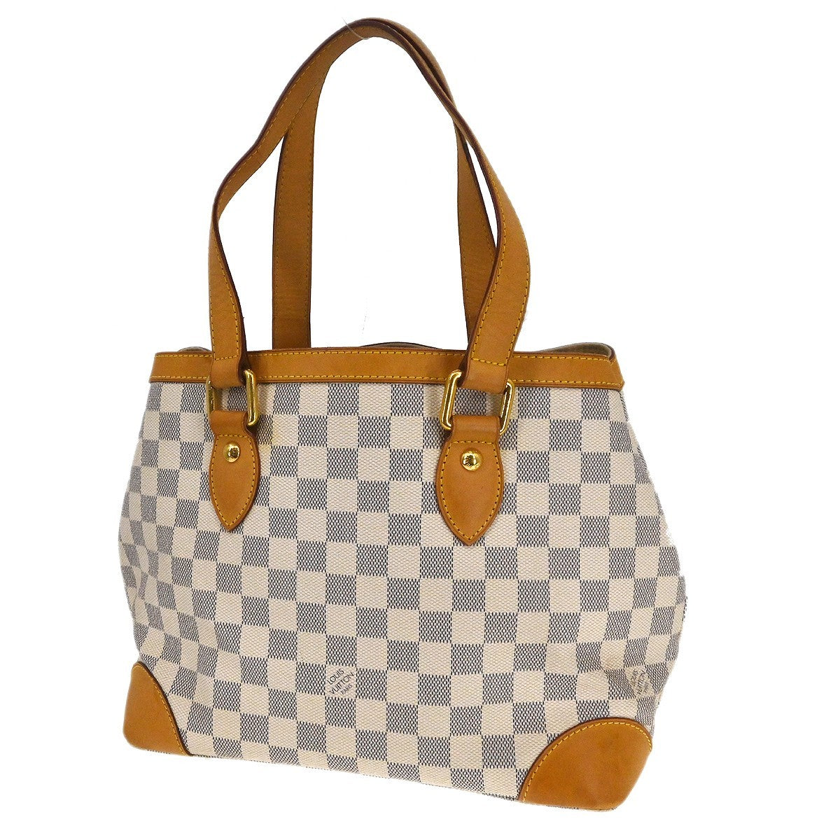 Louis Vuitton Louis Vuitton Hampstead Handbag Damier White Canvas Tote Bag Bag (Authentic Pre-Loved)