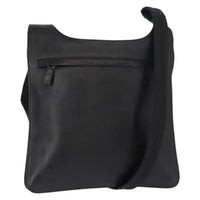 Prada Zip Messenger Bag Saffiano Leather Black Leather Shoulder Bag Bag (Authentic Pre-Loved)