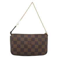 Louis Vuitton Mini Pochette Accessoires Damier Canvas Brown Canvas Clutche & Pouche Bag (Pre-Loved)