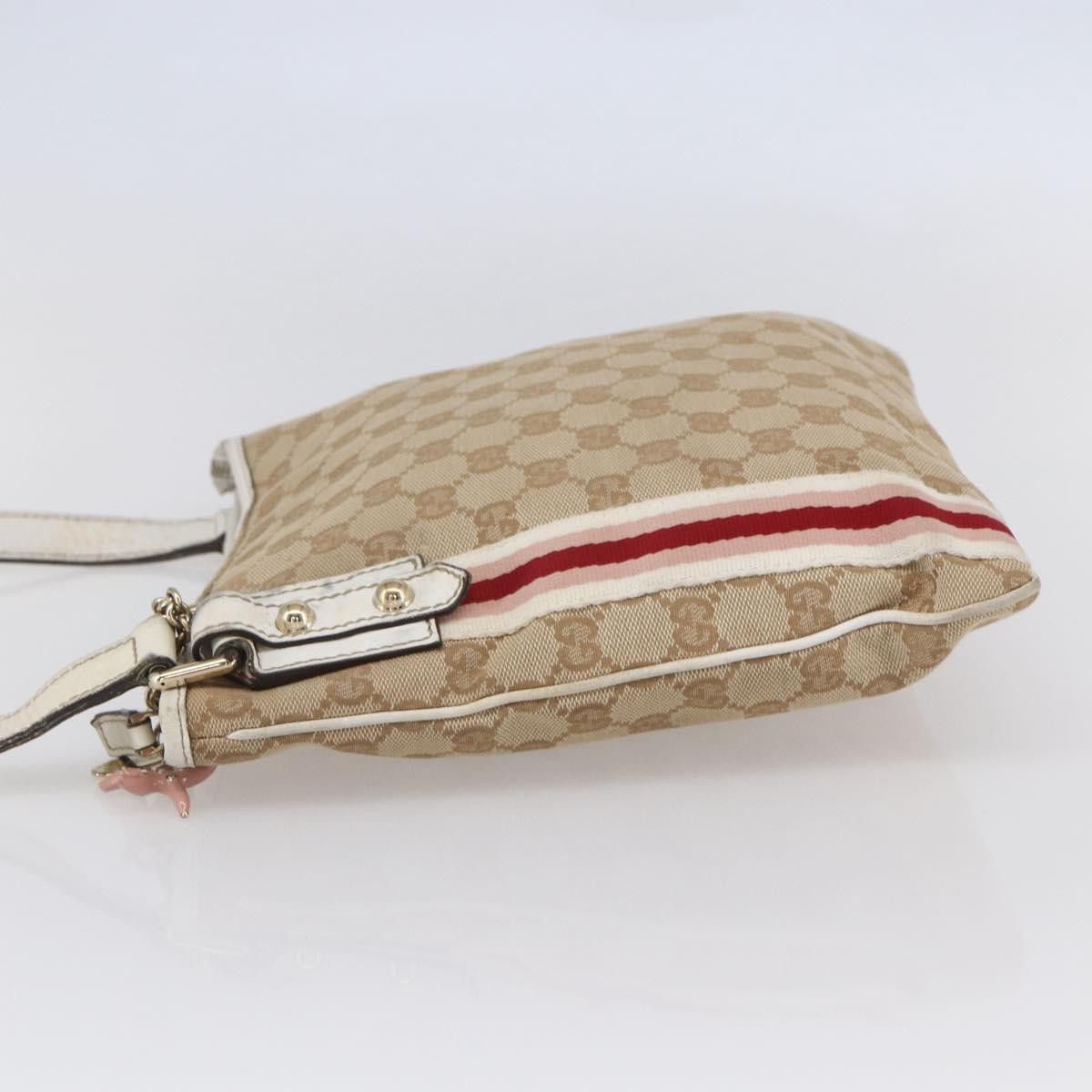 Gucci Jolicoeur Messenger Bag Gg Canvas Beige Canvas Shoulder Bag Bag (Pre-Loved)