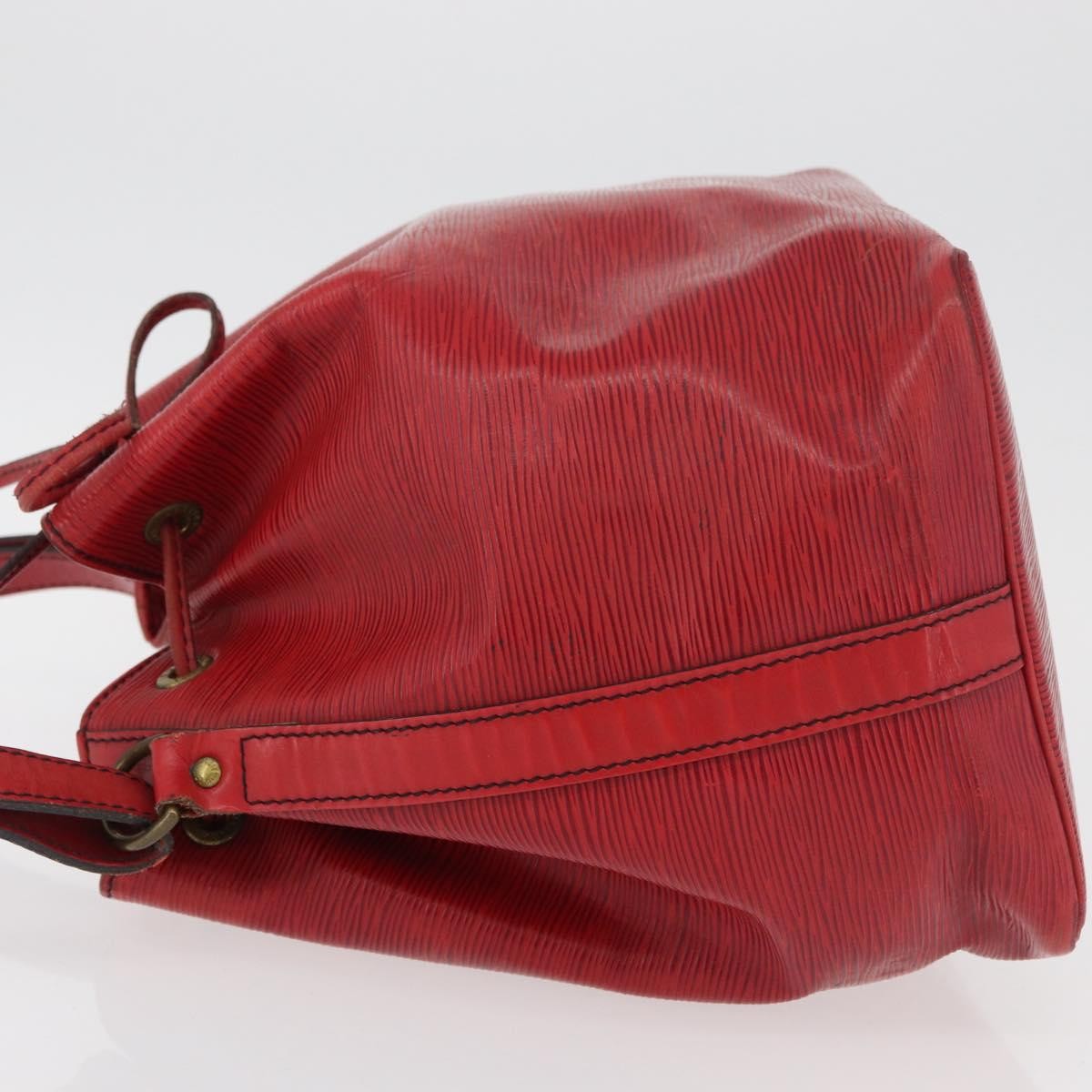 Louis Vuitton Petit Noe Handbag Epi Leather Red Leather Shoulder Bag Bag (Pre-Loved)