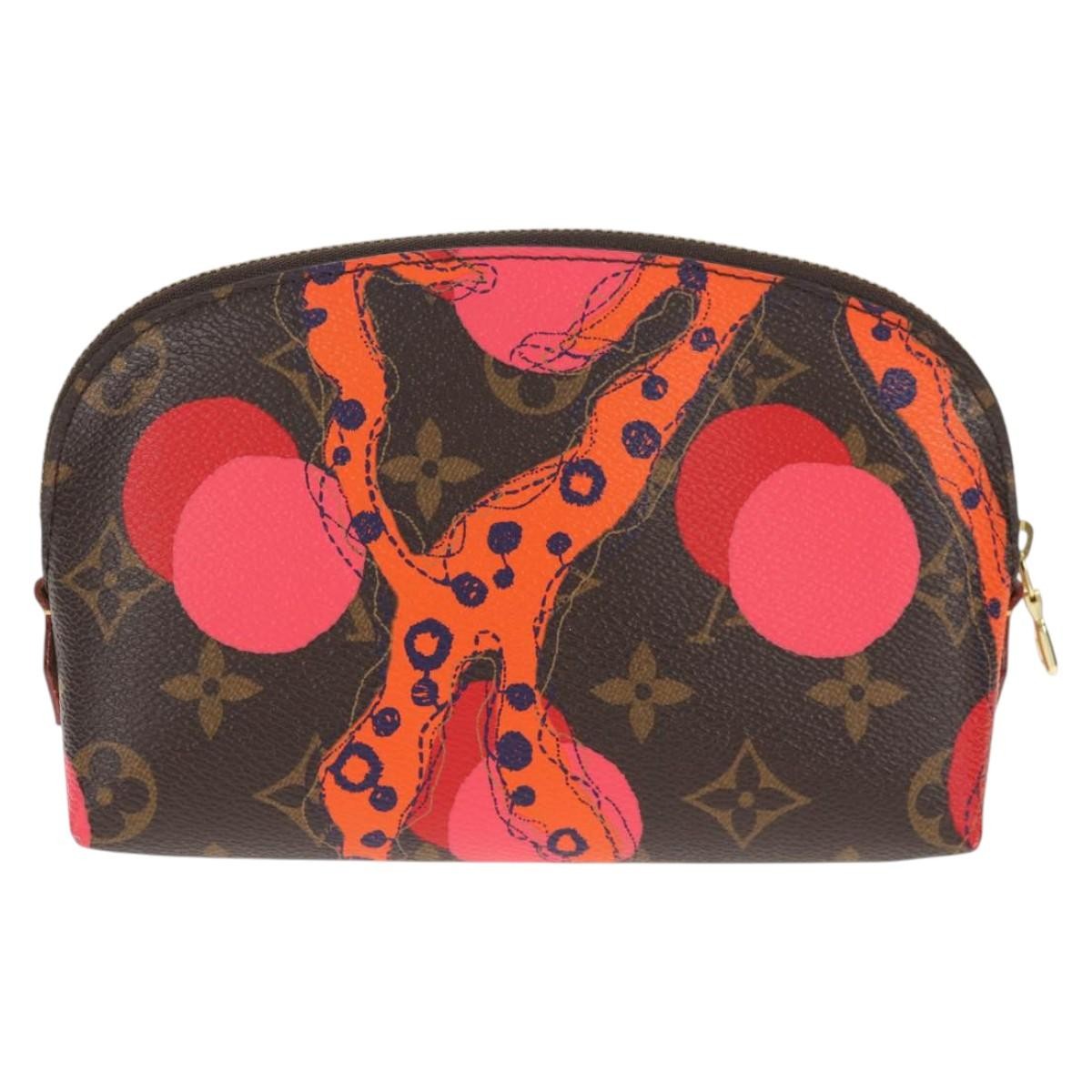Louis Vuitton Cosmetic Pouch Limited Edition Monogram Jungle Dots Brown Canvas Bag (Authentic Pre-Loved)