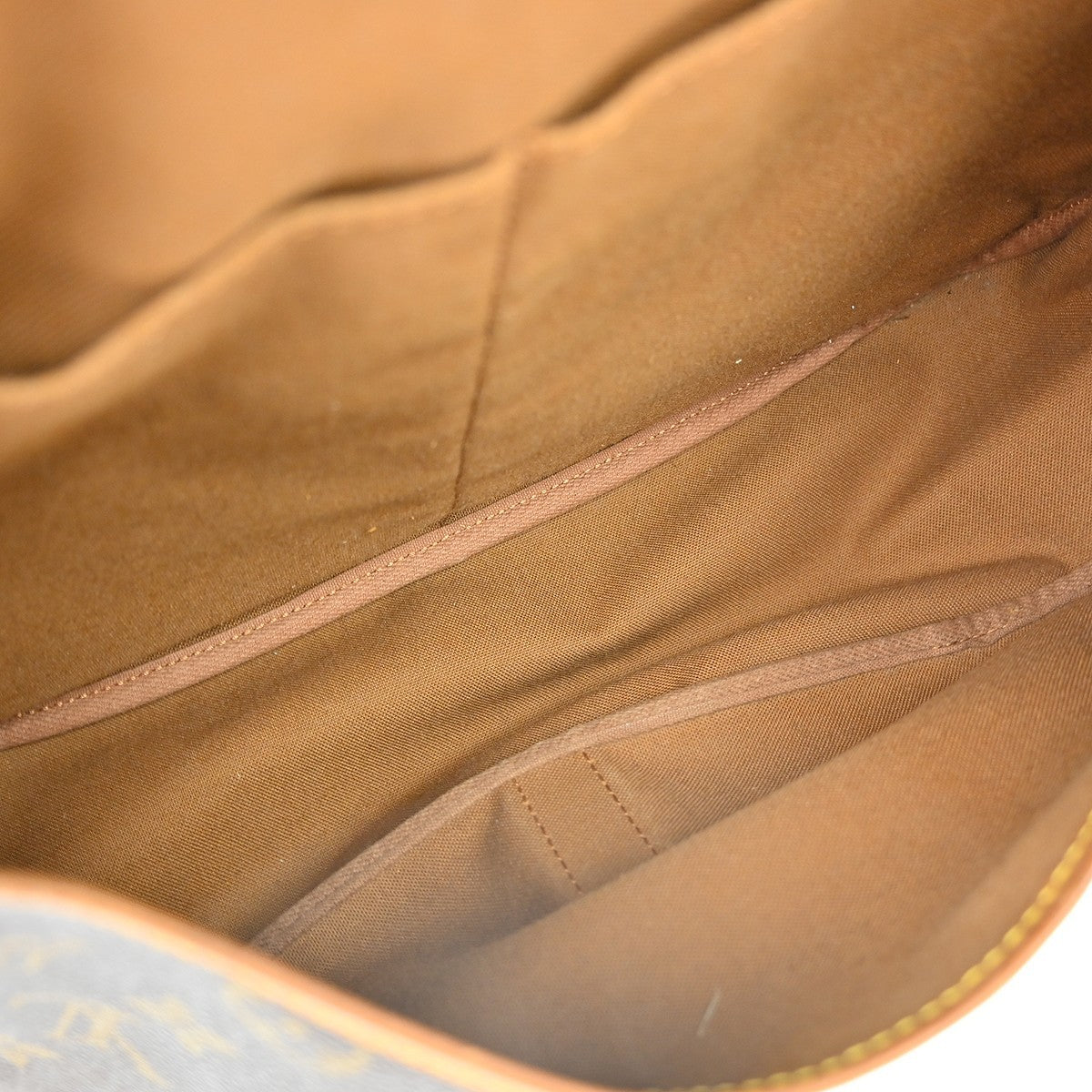 Louis Vuitton Louis Vuitton Saumur Handbag Monogram Canvas Brown Canvas Shoulder Bag Bag (Authentic Pre-Loved)