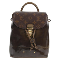 Louis Vuitton Hot Springs Backpack Vernis With Monogram Canvas Khaki Canvas Backpack Bag (Authentic Pre-Loved)