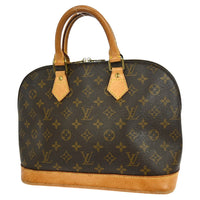 Louis Vuitton Alma Handbag Monogram Canvas Brown Canvas Handbag (Pre-Loved)