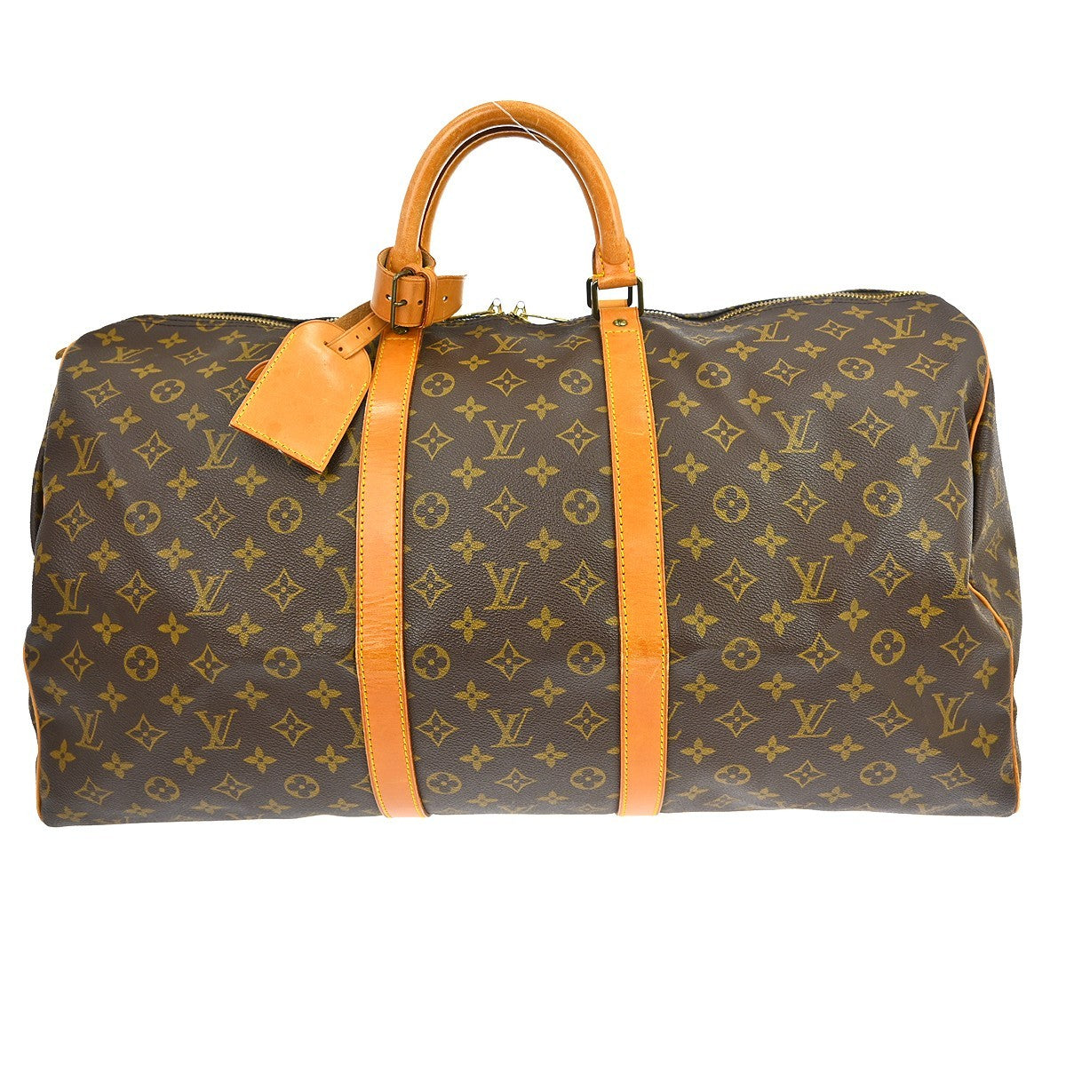Louis Vuitton Louis Vuitton Keepall Bag Monogram Canvas Brown Canvas Travel Bag Bag (Pre-Loved)