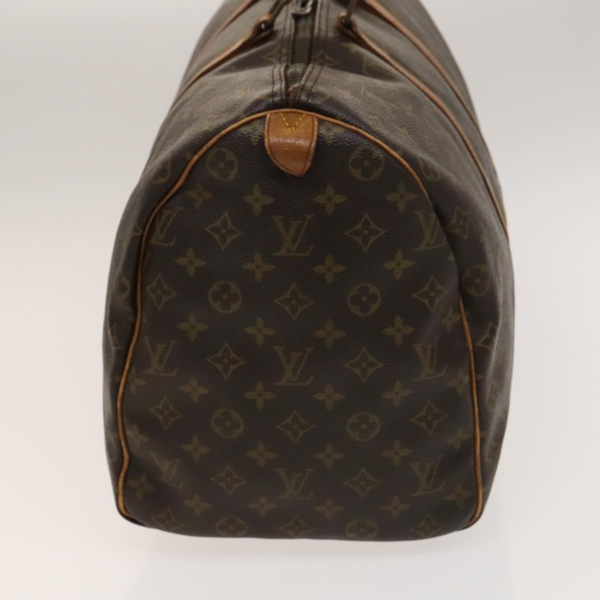 Louis Vuitton Keepall Bag Monogram Canvas Brown Canvas Travel Bag Bag (Pre-Loved)