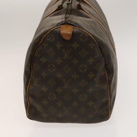 Louis Vuitton Keepall Bag Monogram Canvas Brown Canvas Travel Bag Bag (Pre-Loved)