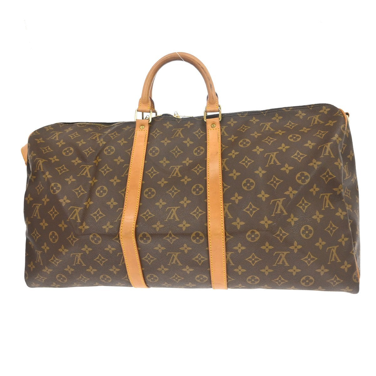 Louis Vuitton Keepall Bandouliere Bag Monogram Canvas Brown Canvas Travel Bag Bag (Authentic Pre-Loved)