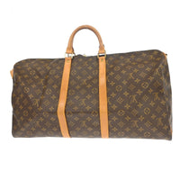 Louis Vuitton Keepall Bandouliere Bag Monogram Canvas Brown Canvas Travel Bag Bag (Authentic Pre-Loved)