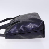 Gucci Plus Tote Gg Imprime Navy Canvas Tote Bag Bag (Pre-Loved)
