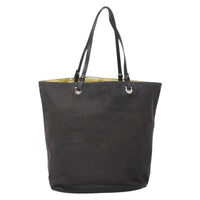 Salvatore Ferragamo Gancini Tote Canvas Black Canvas Tote Bag Bag (Pre-Loved)
