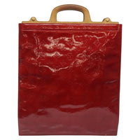 Louis Vuitton Stanton Handbag Monogram Vernis Red Patent_Leather Tote Bag Bag (Authentic Pre-Loved)