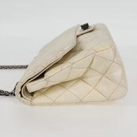 Chanel Reissue 2.55 Flap Bag Quilted Caviar White Leather Shoulder Bag Bag (Authentic Pre-Loved)