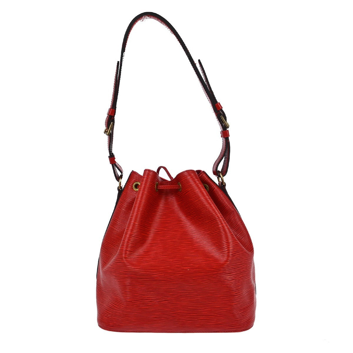 Louis Vuitton Petit Noe Handbag Epi Leather Red Leather Shoulder Bag Bag (Pre-Loved)