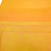 Hermes Dogon Duo Combined Wallet Leather Yellow Leather Wallets Accessory (Authentic Pre-Loved)