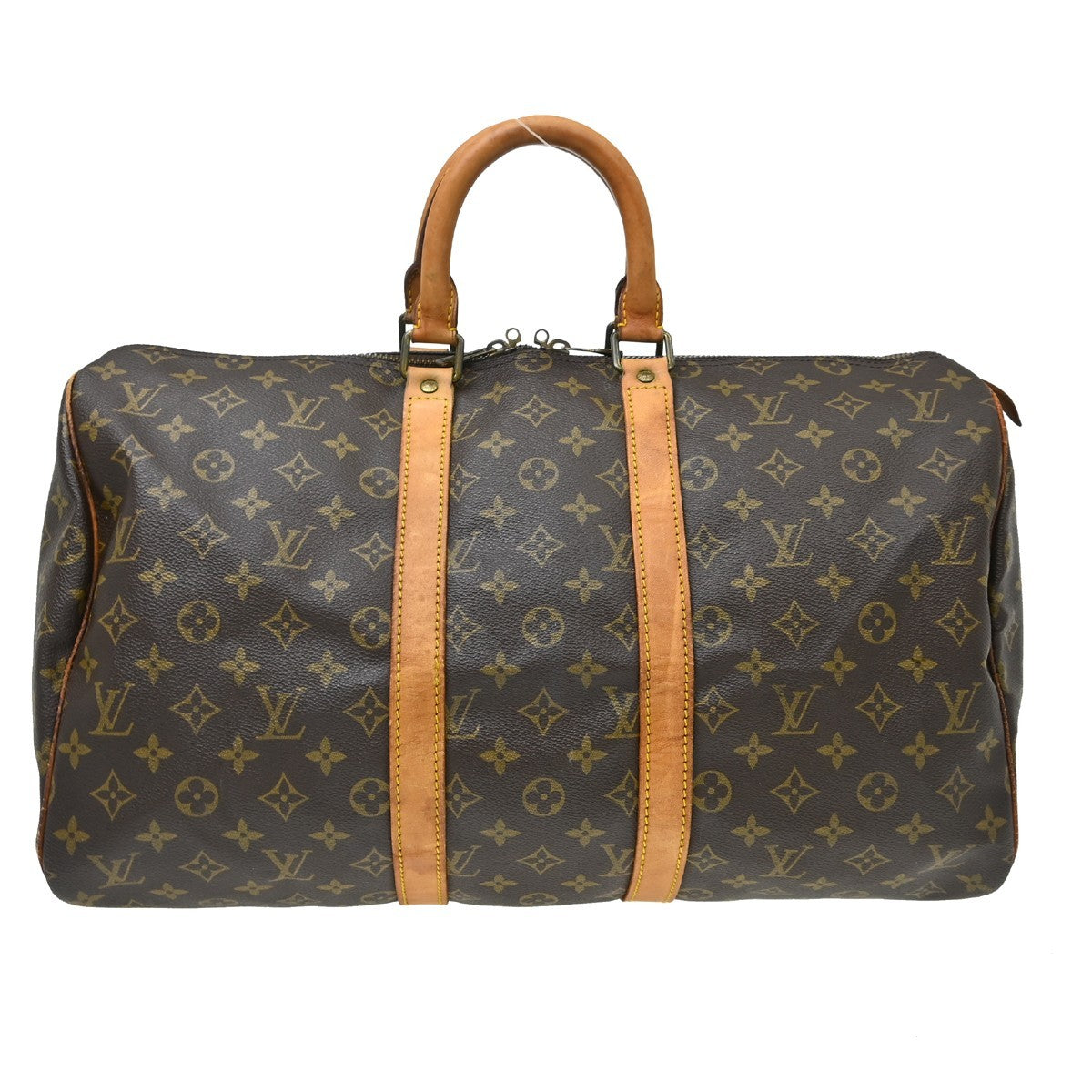 Louis Vuitton Louis Vuitton Keepall Bag Monogram Canvas Brown Canvas Travel Bag Bag (Authentic Pre-Loved)