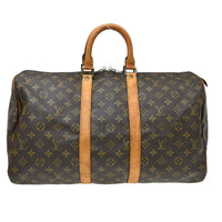 Louis Vuitton Louis Vuitton Keepall Bag Monogram Canvas Brown Canvas Travel Bag Bag (Authentic Pre-Loved)