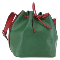 Louis Vuitton Bicolor Petit Noe Handbag Epi Leather Green Leather Shoulder Bag Bag (Pre-Loved)