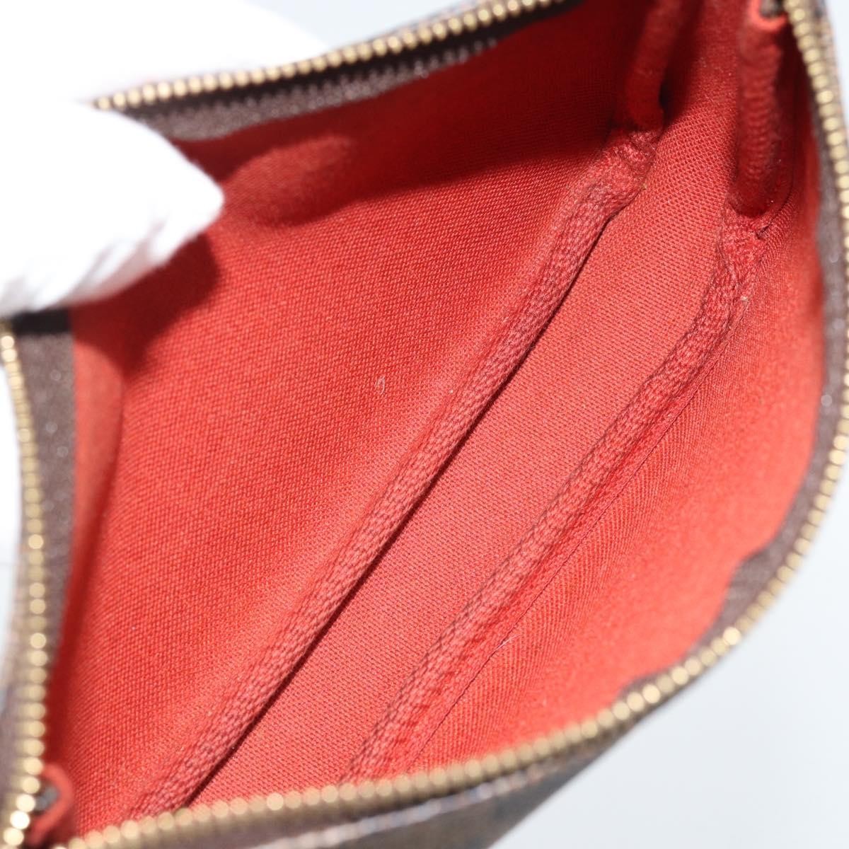 Louis Vuitton Mini Pochette Accessoires Damier Canvas Brown Canvas Clutche & Pouche Bag (Pre-Loved)