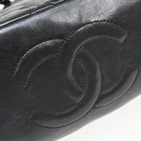 Chanel Duma Drawstring Backpack Quilted Leather Black Leather Backpack Bag (Authentic Pre-Loved)