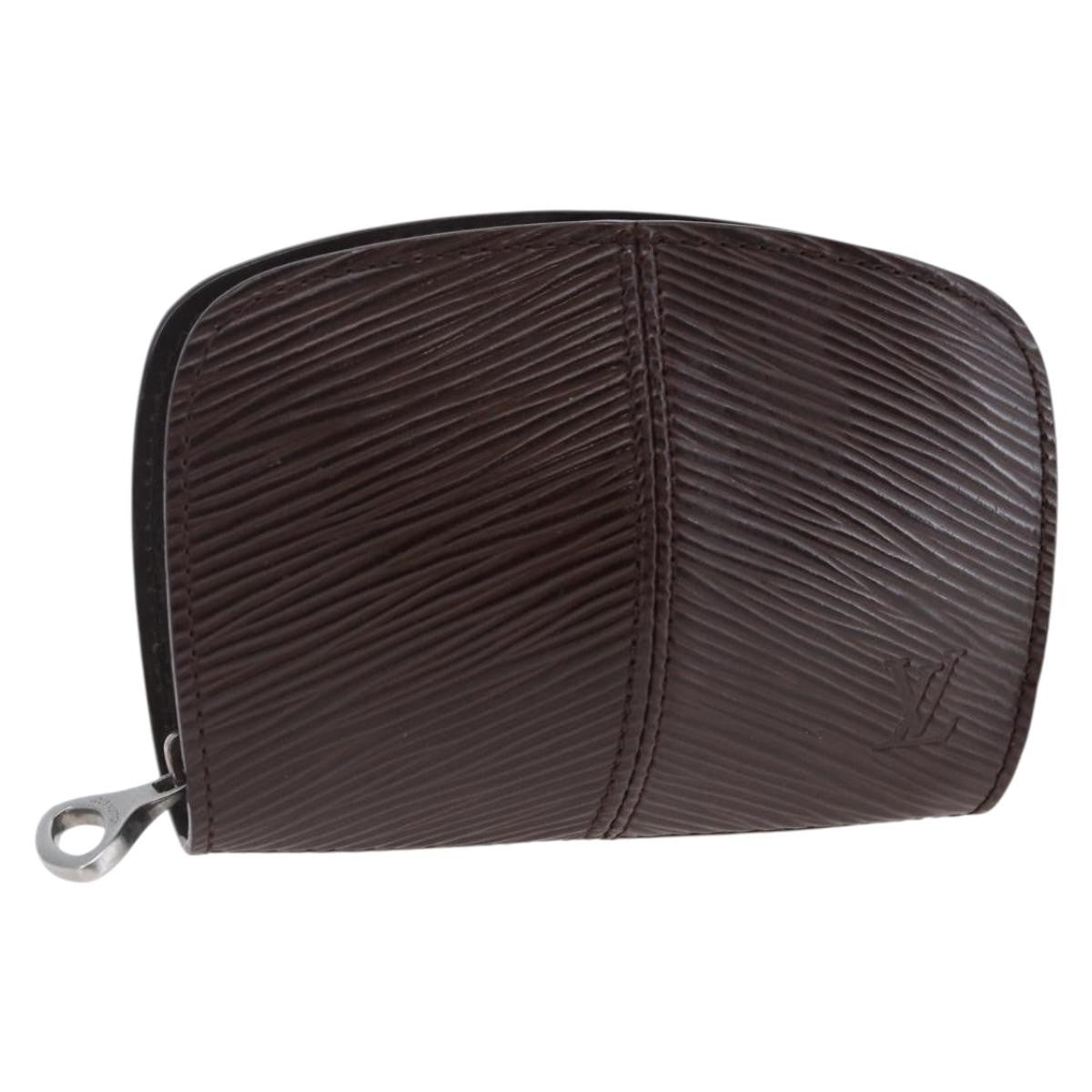 Louis Vuitton Demi Lune Coin Purse Epi Leather Brown Leather Wallets Accessory (Authentic Pre-Loved)