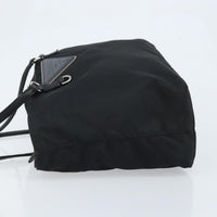 Prada Vintage Zip Tote Tessuto Black Nylon Tote Bag Bag (Authentic Pre-Loved)