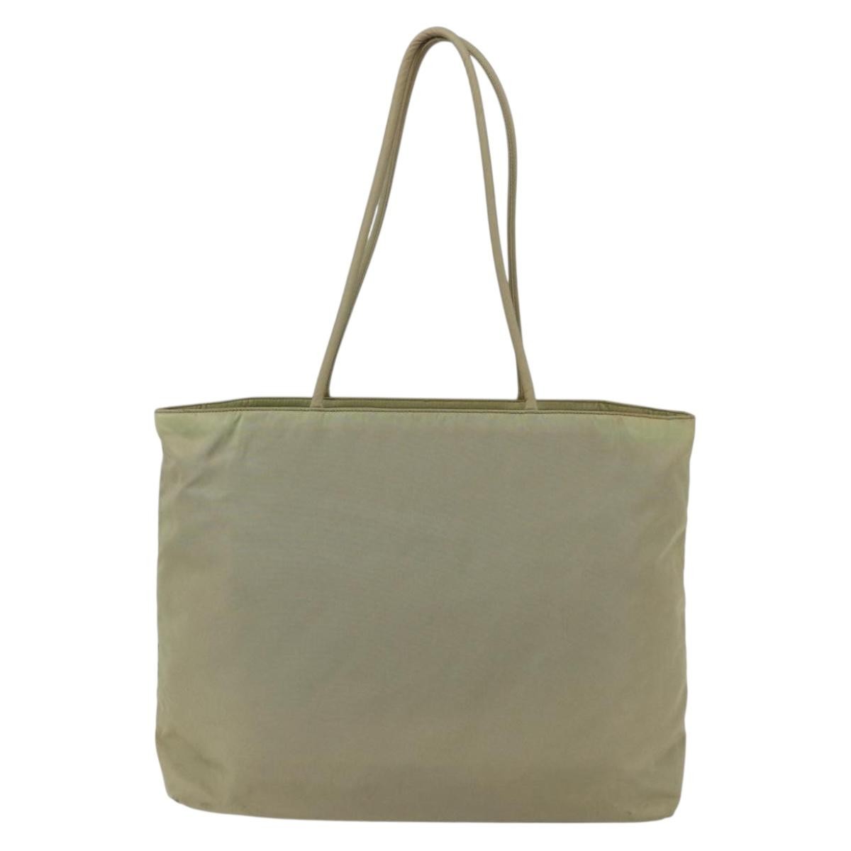 Prada Prada Vintage Zip Tote Tessuto Ecru Nylon Tote Bag Bag (Pre-Loved)