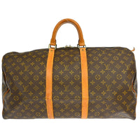 Louis Vuitton Louis Vuitton Keepall Bag Monogram Canvas Brown Canvas Travel Bag Bag (Pre-Loved)