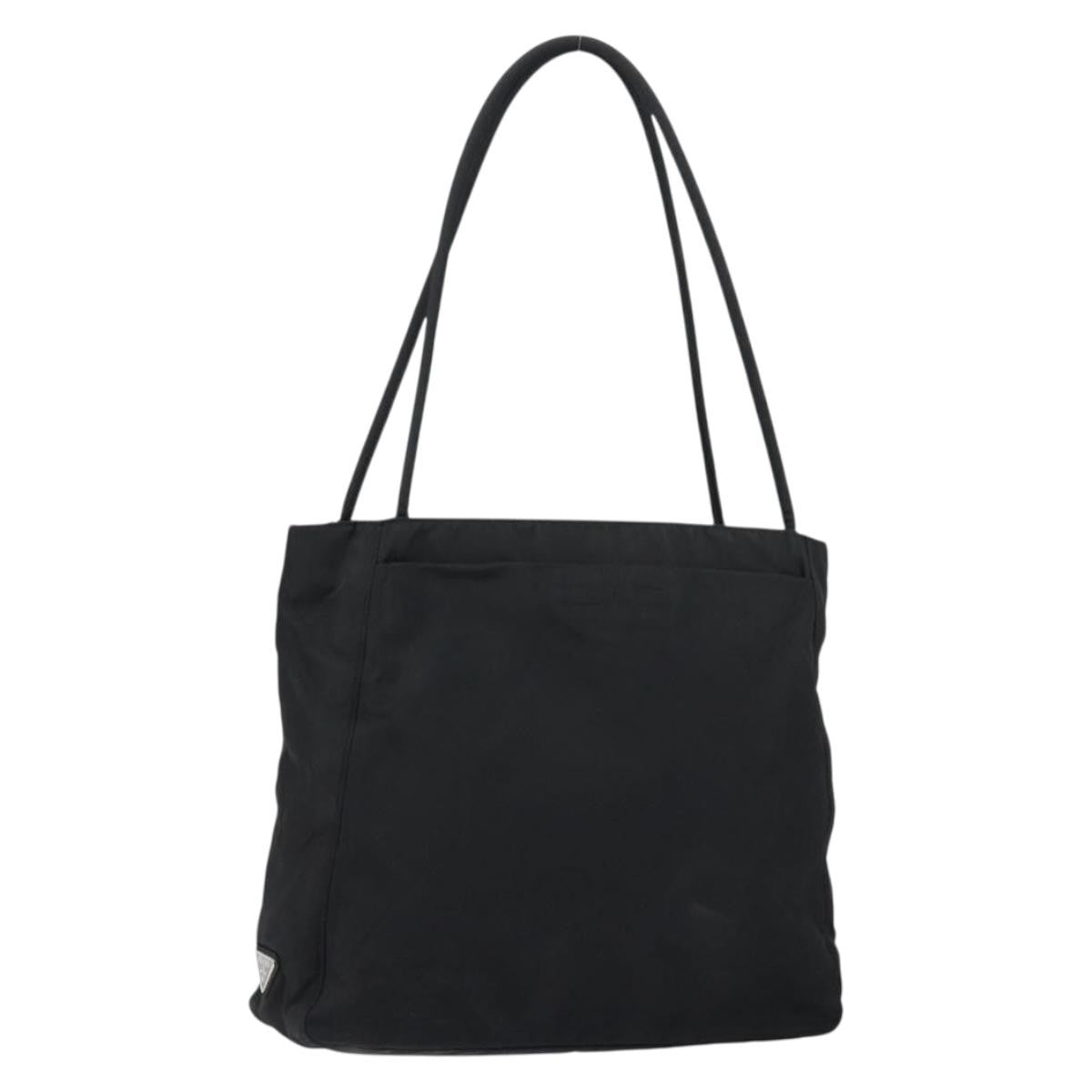 Prada Vintage Tote Tessuto Black Nylon Tote Bag Bag (Authentic Pre-Loved)