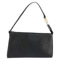 Louis Vuitton Pochette Accessoires Epi Leather Black Leather Clutche & Pouche Bag (Authentic Pre-Loved)